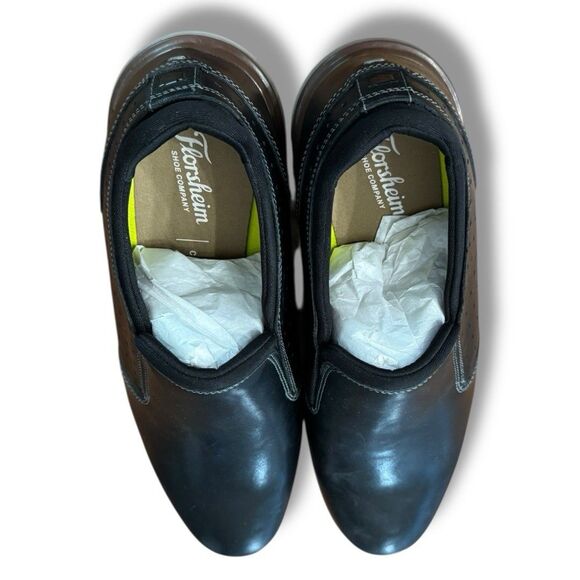 NWOT Florsheim Comfortech Black Leather Slip-on Loafers Business Men’s Size 9.5 main image 8